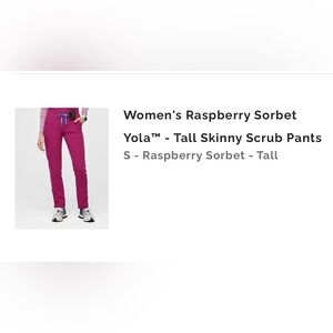 Figs Women's Raspberry Sorbet Straight Leg Pants